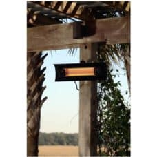 Fire Sense 60460 Black Steel Wall Mounted Infrared Patio Heater