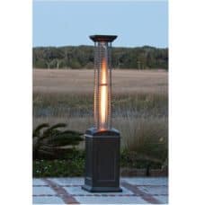 60804 Fire Sense Mocha Finish Square Flame Heater