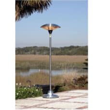 60402 Fire Sense Stainless Steel Floor Standing Round Halogen Patio Heater