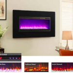 MH57BL Muskoka 57" Electric Wall Mount Fireplace