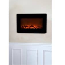 Fire Sense 60757 Black Wall Mounted Electric Fireplace