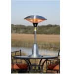 Fire Sense 60403 Stainless Steel Table Top Round Halogen Patio Heater
