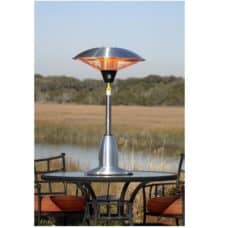 Fire Sense 60403 Stainless Steel Table Top Round Halogen Patio Heater