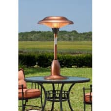 Fire Sense 60659 Copper Finish Table Top Round Halogen Patio Heater