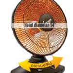 CZ998 Comfort Zone® Oscillating Parabolic Radiant Dish Heater