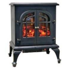 CZFP5 Comfort Zone® Electric Two Door Stove Style Portable Fireplace Heater